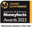 Moneyfacts Retirement Adviser of the Year 2023, Highly Commended
